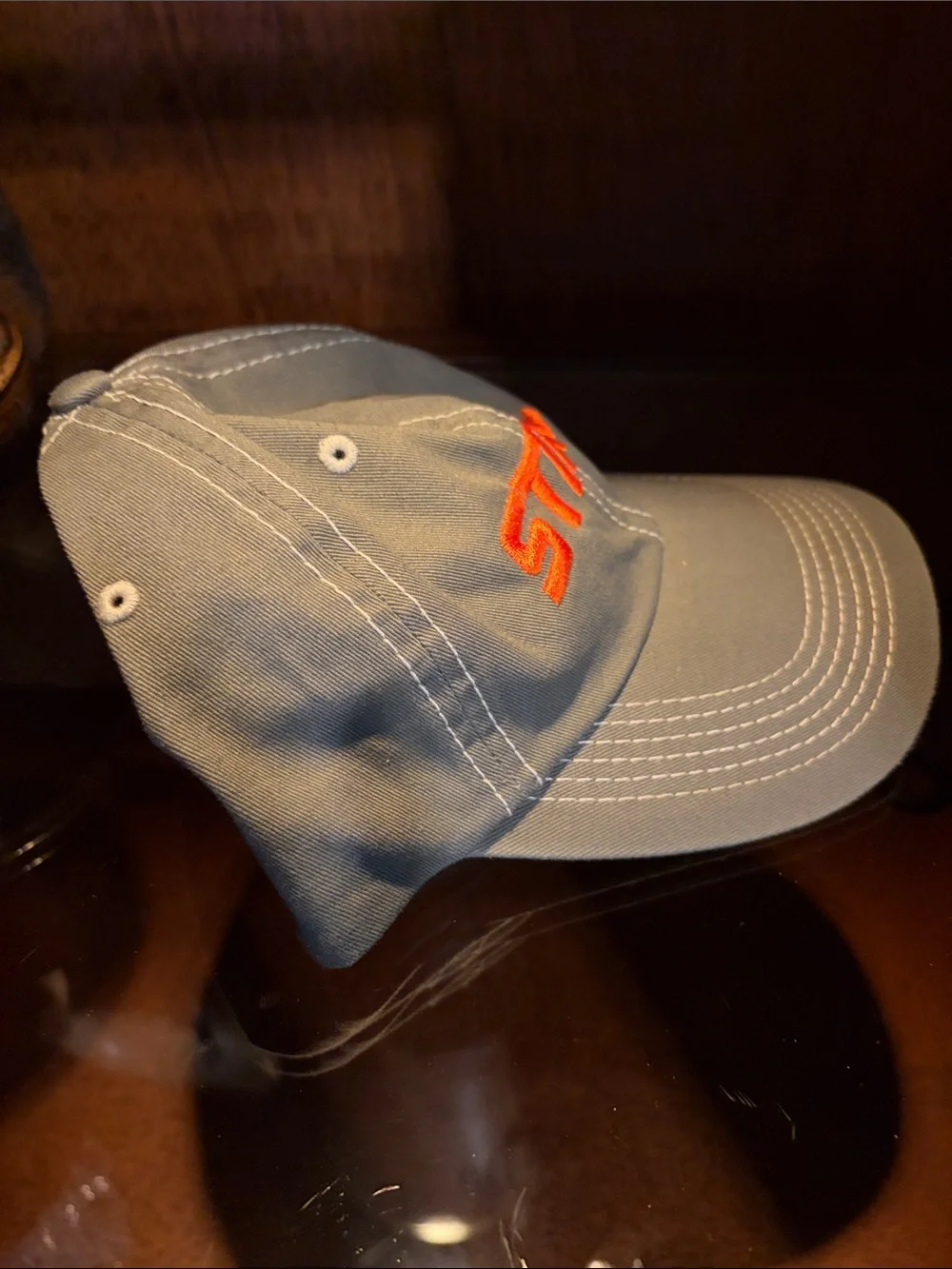 Stihl Embroidered Logo Cap in Olive Green with Orange Detail NWT